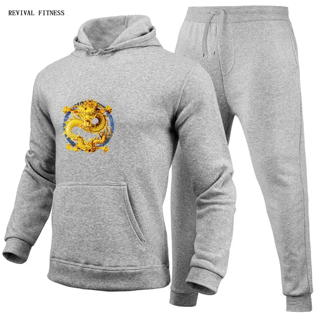 Tracksuit Men Sets Winter Fleece Hoodies Pants 2 Piece Set 2022 Hoody Mens Brand Sweatshirt Sport Joggers Sweatpants Suit Male 2022 new christmas halloween y2k male clothing sportswear fashion 2 piece oversize jacket suits sport wearing pants dropshipping