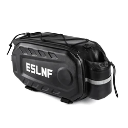 Waterproof Hard Shell 17L Bike Bag with Large Capacity for Mountain and Road Riding (Black)