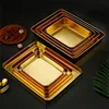 Golden Kitchen Stainless Steel Food Storage Trays Rectangle Fruits Barbecue Dish Serving Plate  Baking Pan Organizer Container 1