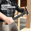 TOUGHBUILT Shock Absorbing Hammer 20 oz Length 42.5cm Magnetic Spring Shock Absorbing Nail Hammer TB-H1-1SBR-S20X 2