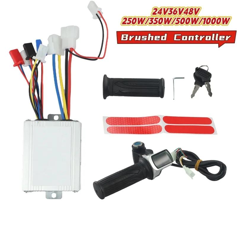 24-48V 250W-1000W Ebike Scooter Brushed Controller Throttle Grip For Electric Scooter EBike Controller Ebike Accessories