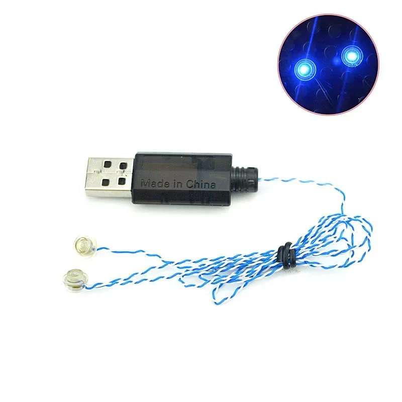 LED Building Blocks City Street Lamp - USB Light-Emitting Classic Brick Toy