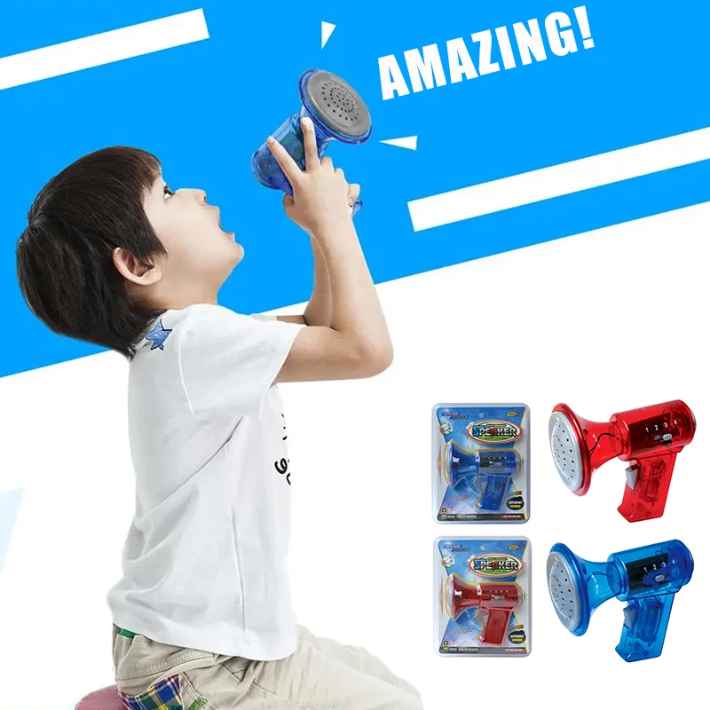 Held Megaphone Voice Changer Megaphone Speaker Toy for Kids Party Favor with 4 Different Voices Role Effects 2