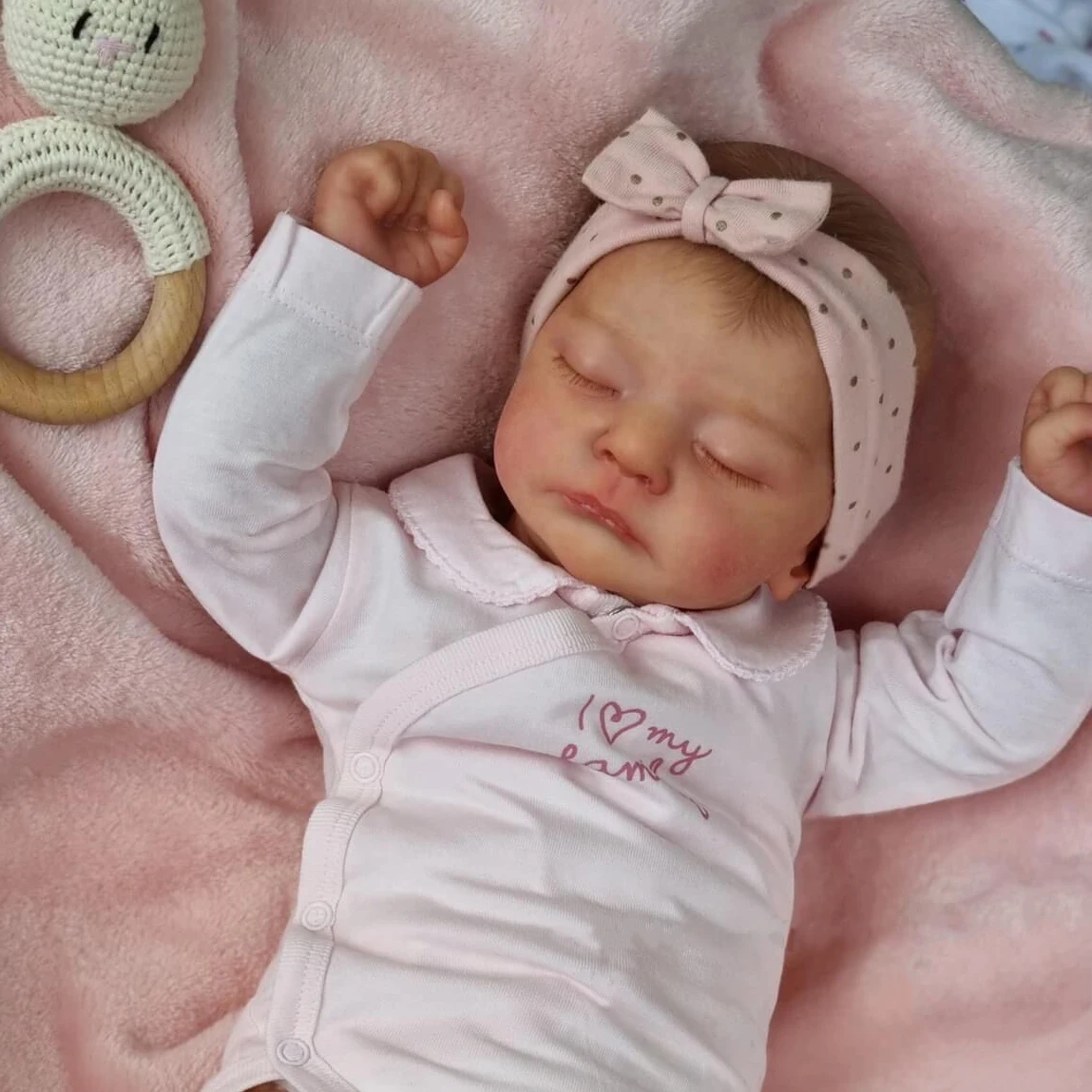 

19 Inch Lifelike Already Painted Kai Reborn Dolls 3D Skin Baby Realistic Alive Newborn Baby Dolls Toy Figure Kids Girl Gift