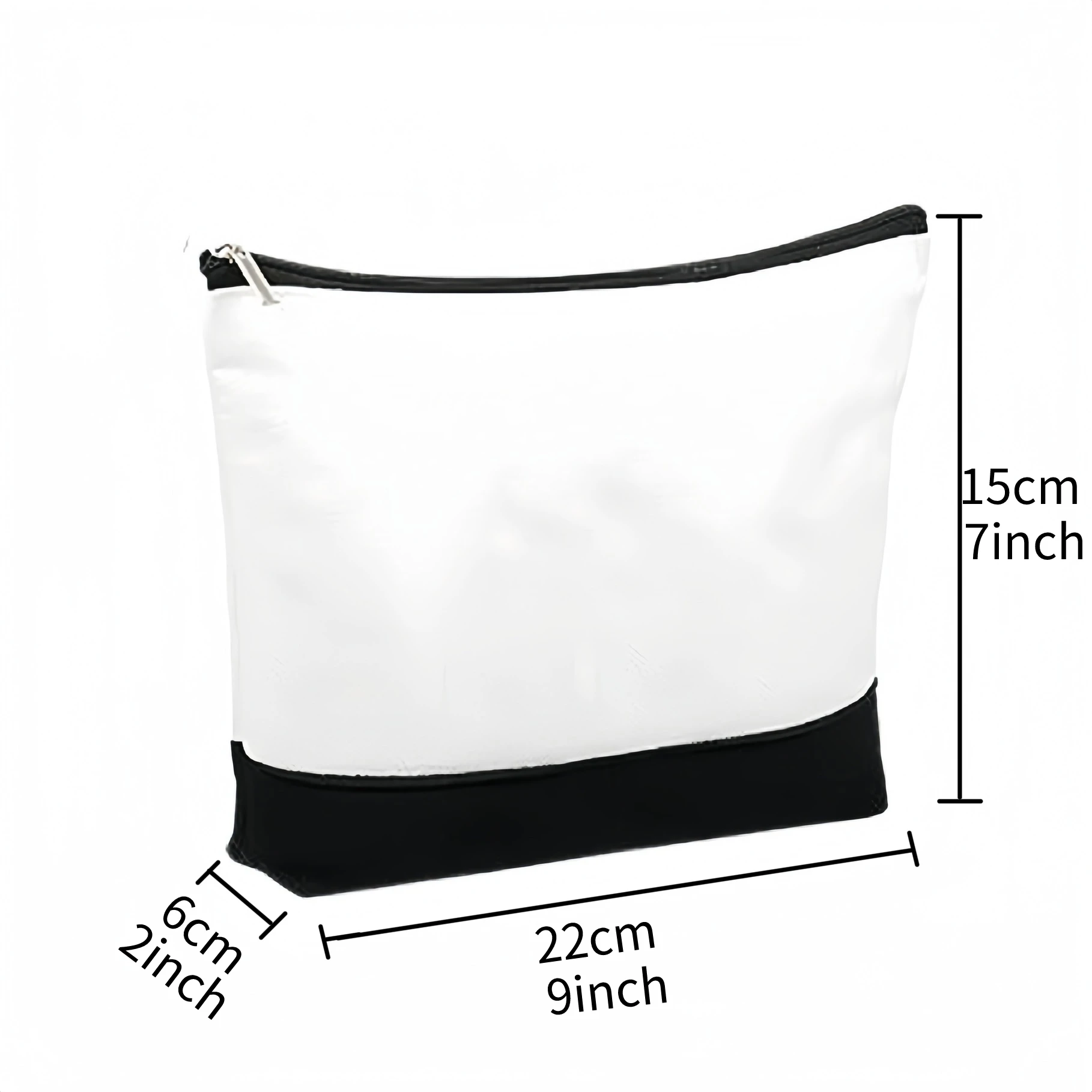 Multi-Purpose Sublimation Blank Cosmetic Bag with Zipper Lanyard Pen Pouch Wedding Favor Large Capacity For Heat Transfer Print 3