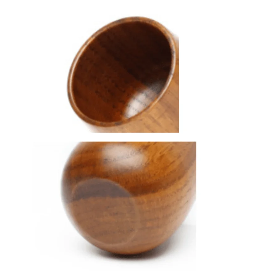 1 pc Nordic pot cup, Wooden Cup, creative wooden cup, solid wood anti-hot tea manufacturers