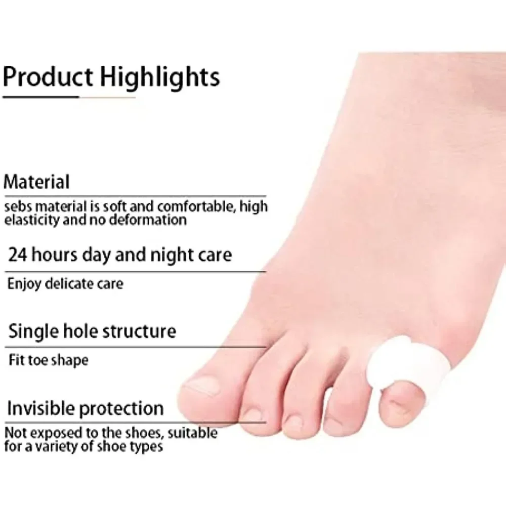 Separator Finger Feet Care Protector Gel Toe 2pcs Silicone Toe Orthopedic Bunion Hallux Valgus Corrector Pedicure Spacer Yoga