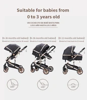 3 in 1 Baby Stroller with Car Seat and Foldable Baby Carriage