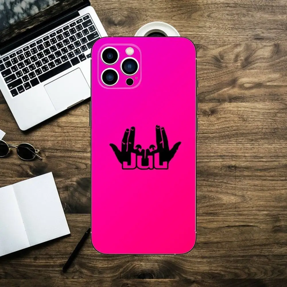 Sleek Black Silicone Phone Case by J-Julien Mari