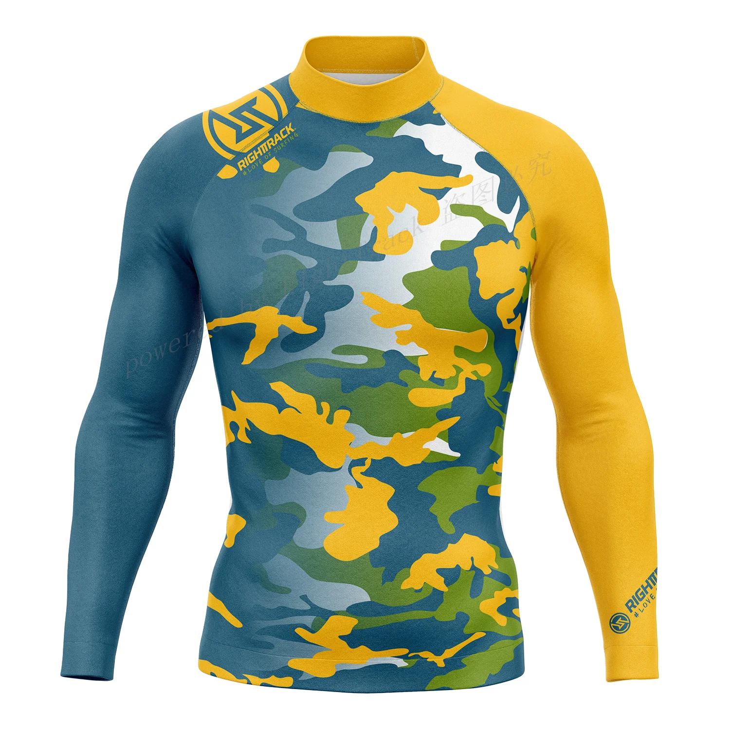 RT Men's Rashguard Surfing Shirt Camo Long Sleeve Lycra Sun Screen Beachwear Surf Sweatshirt UV Protection Swimwear New's 4