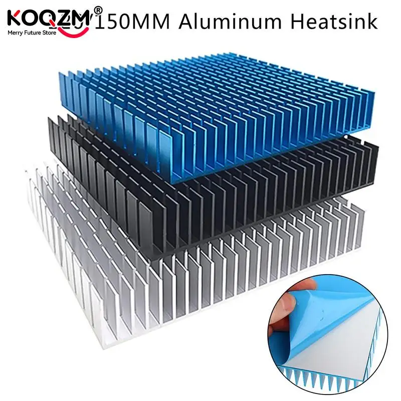 120mm/ 150mm Heating Panel Heat Sink Aluminum Heatsink CPU Power Amplifier Radiator 1