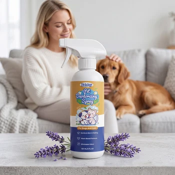 Spray Deodorante Professionale per Animali Domestici, Azione Rapida, Elimina Odori di Urina, Profumo Fresco a Lunga Durata, Delicato per Cani e Gatti, Elimina Odori Domestici