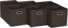Household Essentials 81-1 Foldable Fabric Storage Bins Set of 6 Cubes with Handles  Navy Blue 5