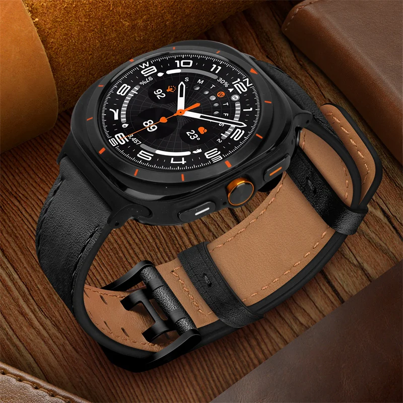 Original Strap for Samsung Galaxy watch Ultra 47mm accessories Leather Loop Sport Bracelet Correa Galaxy watch Ultra 2025 Band