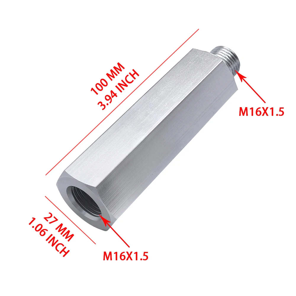 압축 공기 트럭용 알루미늄 클러치 시스템 연장 부품 M22 X 1.5 및 M16X1.5 나사산 엔지니어링 트럭 클러치 헤드 커넥터