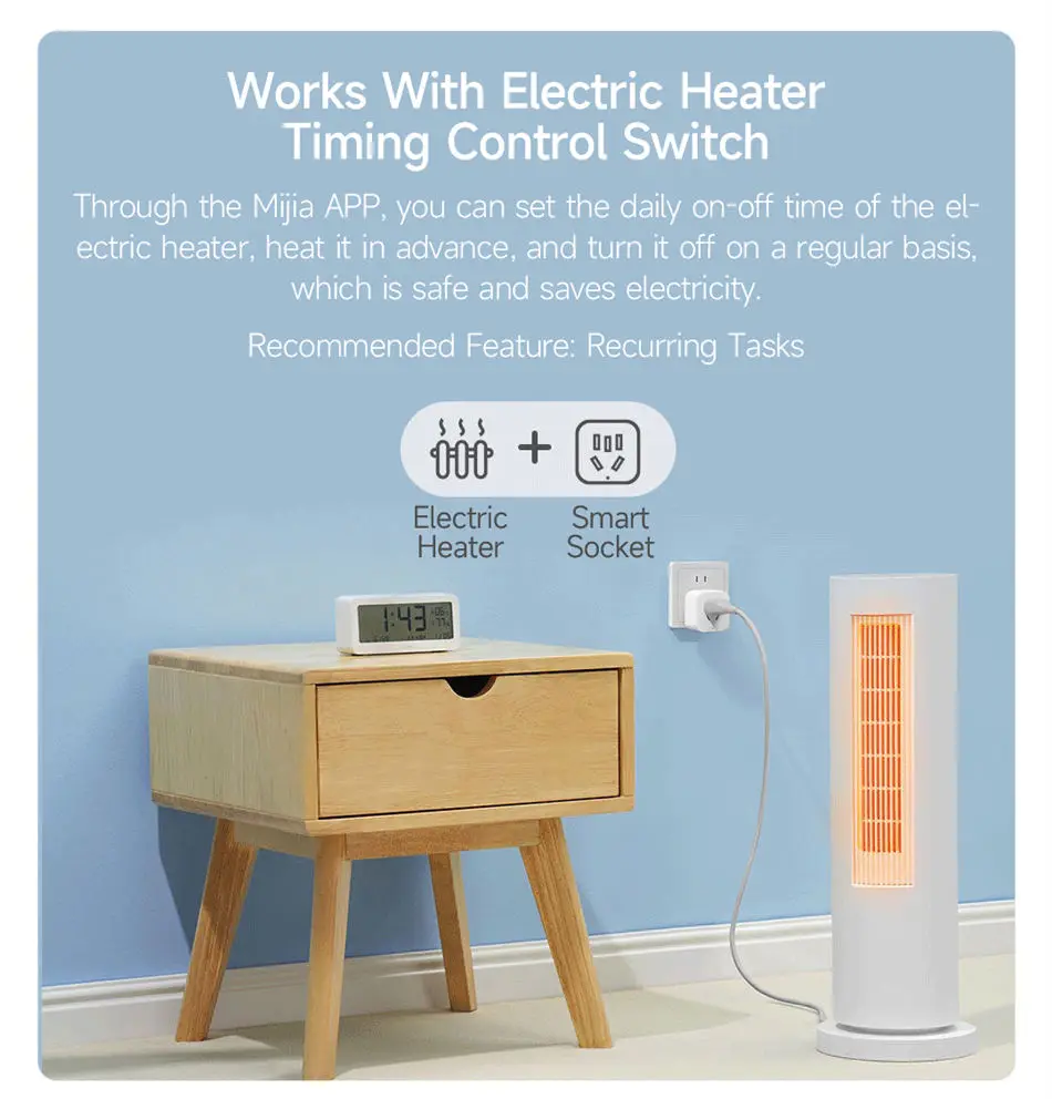 Smart Plug Xiaomi Mijia Smart Socket 3 WIFI Power Statistics Version Wireless Remote Control Adaptor Work With Mi home APP