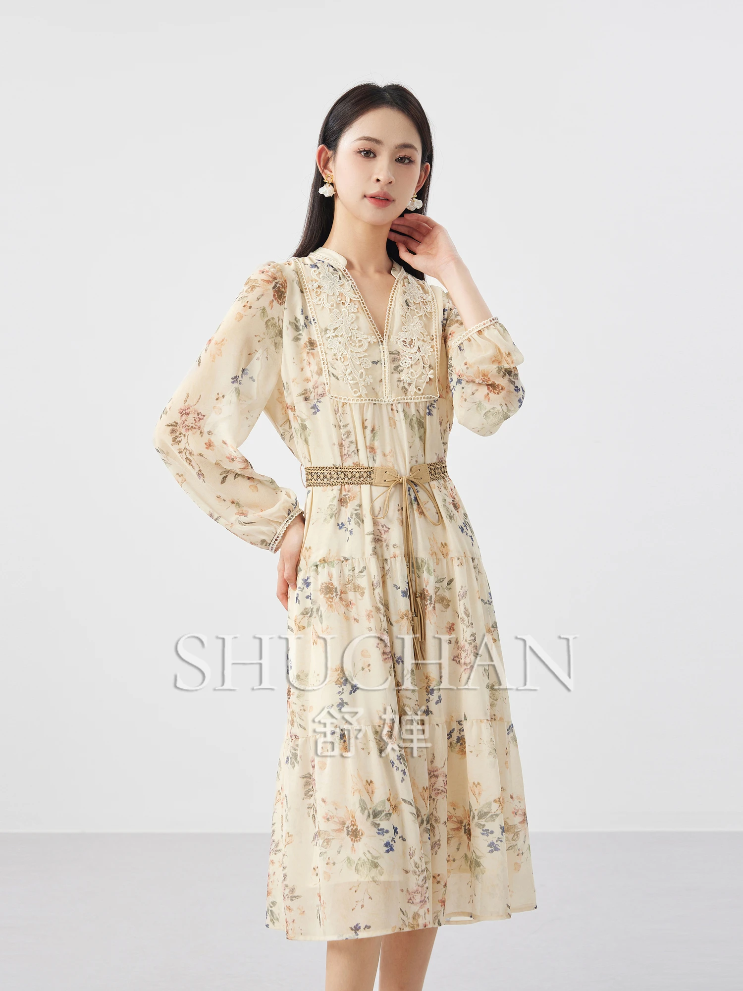 

Indie Folk print chiffon dress women new 2024 summer vestidos de mujer long dresses for women