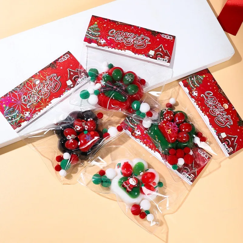 Cute Soft Sticky Stress Relief Relax Toys Squeeze Christmas Cat Paw Toys Decompressing & Pinching Cat Paw Pinching Toy Xmas Gift 3