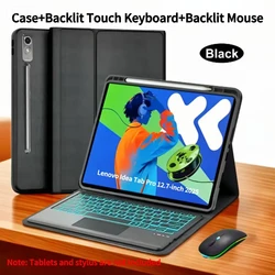 Premium Protective Case with Wireless Bluetooth Keyboard for Spanish (Black Backlit 4 BMS)
