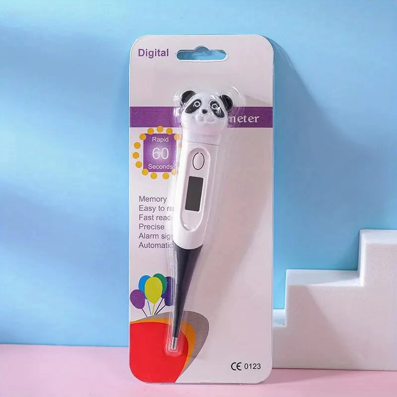 Baby Cartoon Digital Thermometer Oral Armpit Flexible Tip Waterproof 1pc