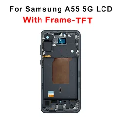 OLED Touch Screen Replacement for 5G Smartphone Display (A55 5G TFT blackFram)