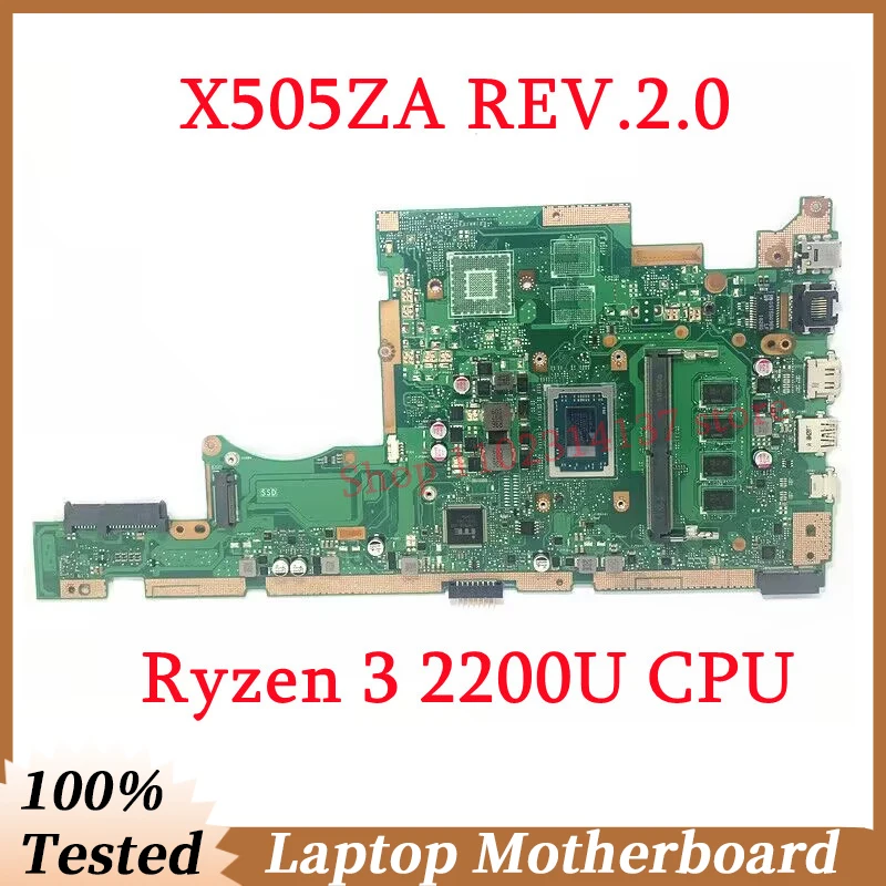 Для-asus-x505za-rev20-w-amd-ryzen-3-2200u-cpu-материнская-плата-ОЗУ-4-Гб-материнская-плата-для-ноутбука-Высокое-качество-100-полностью-протестировано-хорошо-работает