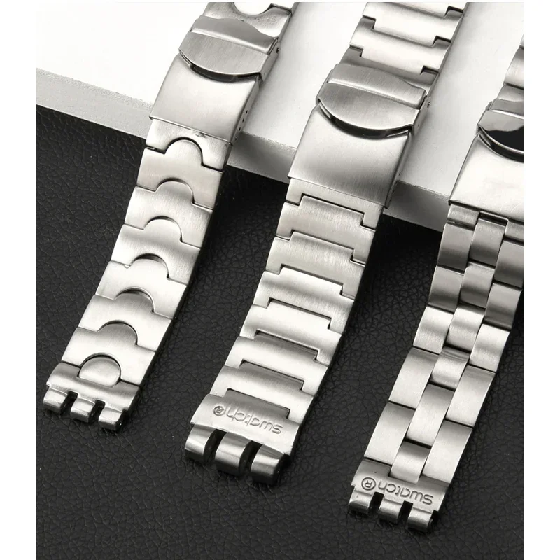 316 Stainless Steel Watch Strap for Swatch Ygs749g Three