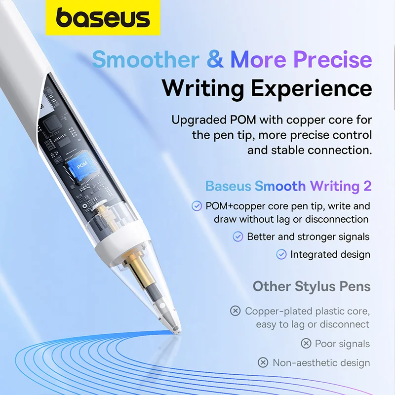 Caneta Baseus-stylus para Ipad Air Ipad 10 Ipad Pro Ipad Mini Rejeição Palm Sucção Magnética - Imagem 2