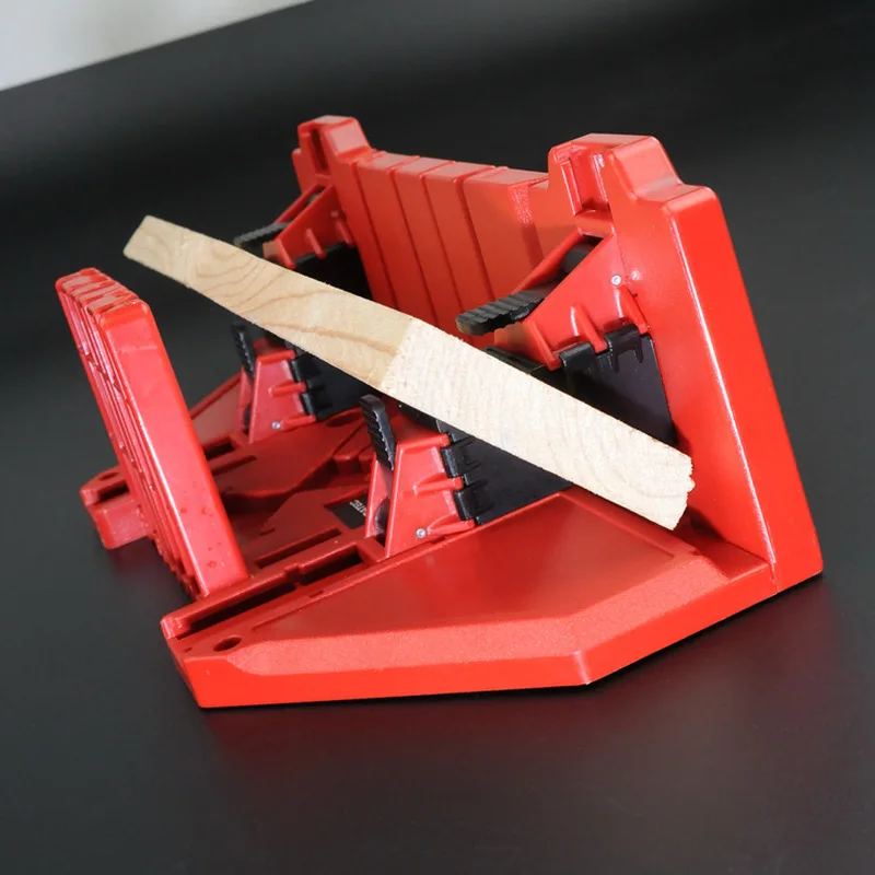 Woodworking Clamping Mitre Box Diagonal Saw Cabinet 45 90 Degree Saw Box Angle Saw Oblique Cutting Groove Sawing Guide Slot 4