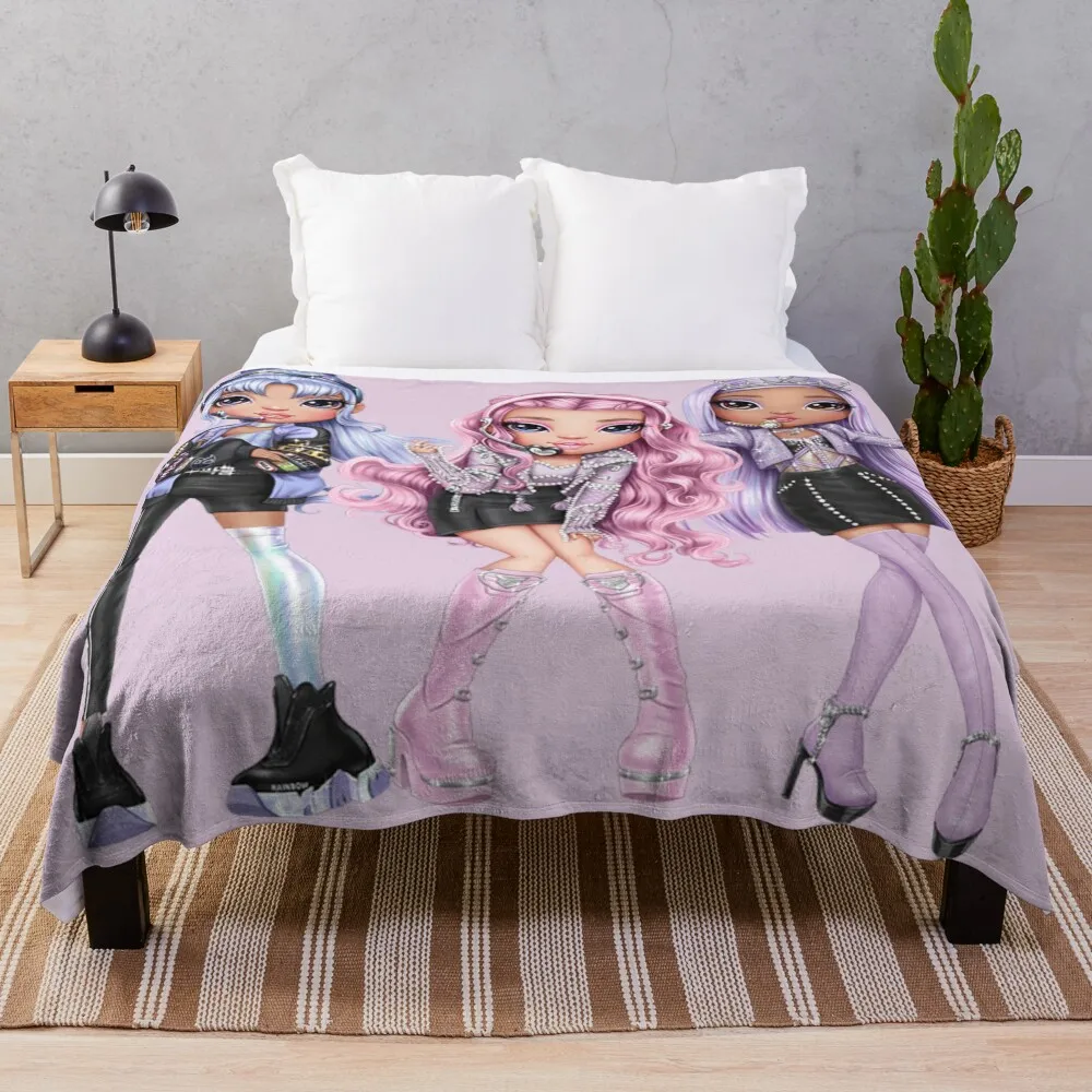 Rainbow High Seoul Select Royal Three Throw Coperta Coperte Ands Coperte Pesanti