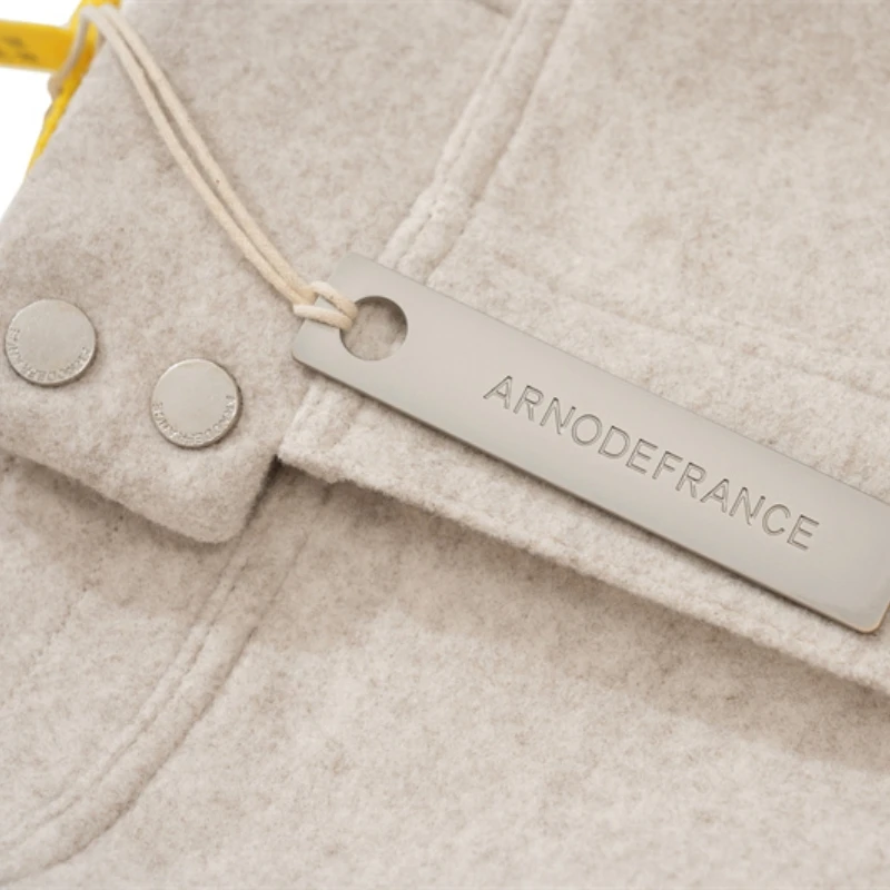Arnodefrance 양털 원단 스플라이싱 지퍼 ADF 오토바이 바지, 가을 겨울 남녀공용 스포츠 바지