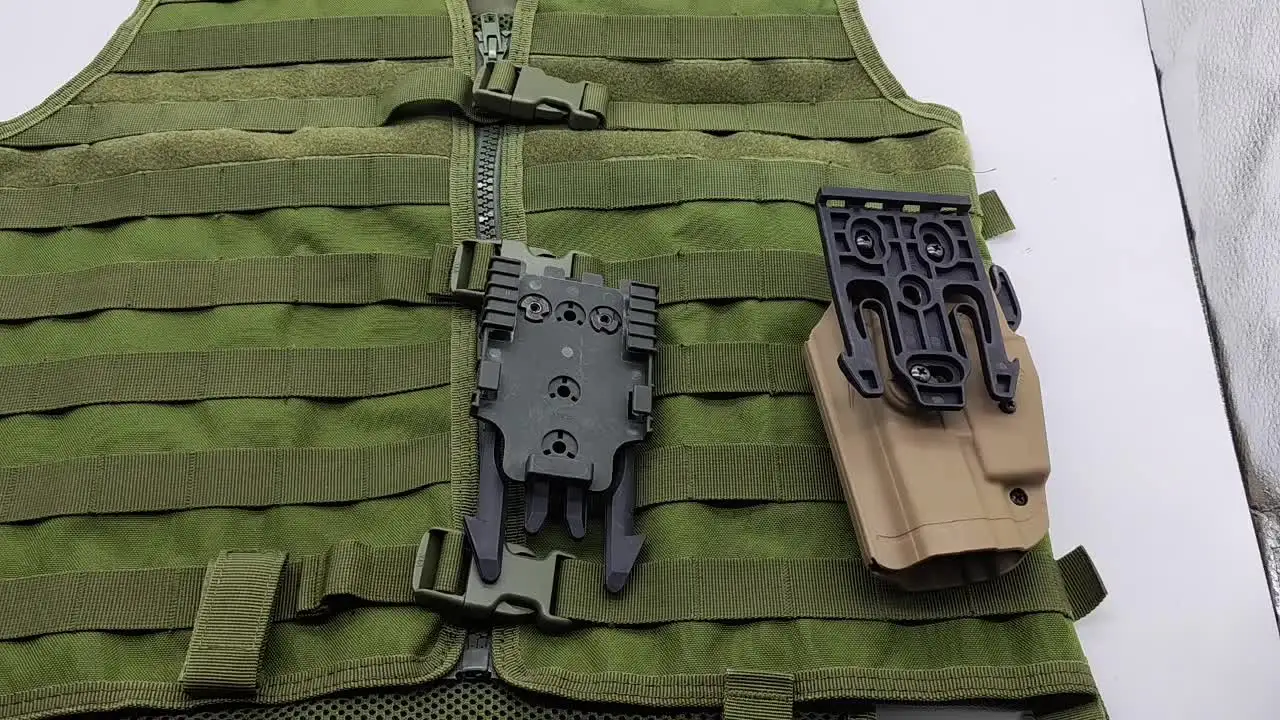 Sinairsoft Set Fondina Tattica Con Sgancio Rapido E Piastra MOLLE - Ambidestra