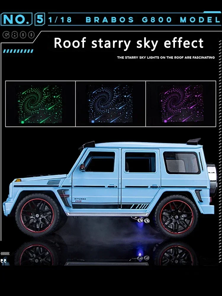 1:18 Mercedes-Benz G800 Alloy Car Model Simulation Sound