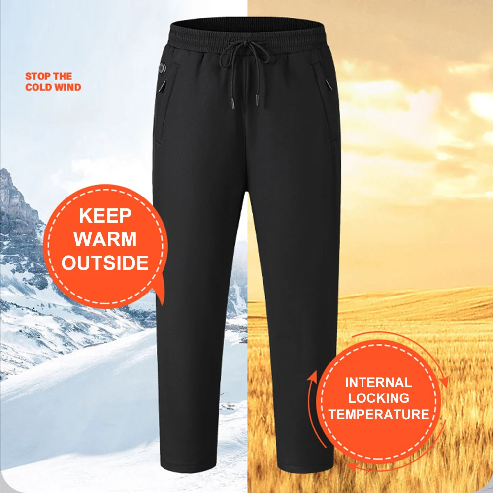 Winter Electric Heating Trousers Men Women Heated Hiking Pants 12 Heating Zone Ski Wear Heater Sport Thermal Motorcycle Pant hiking pants fleece pants