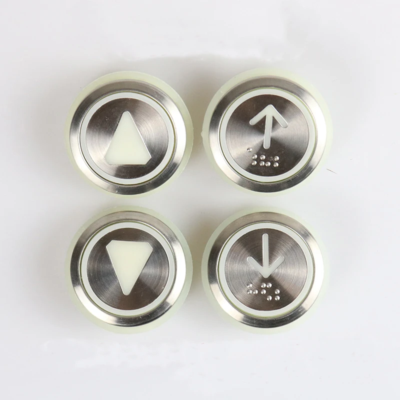 1pcs Elevator Button KDS50 KDS300 Elevator Stainless Steel Digital Arrow Braille Glossy Elevator Accessories BT236