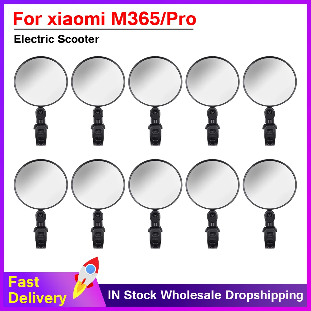 

10pcs Universal Scooter Rear View Mirror Reflector Adjustable Rotatable Handlebar Mirror For Xiaomi M365 Pro Mi3 Ninebot ES1 ES2