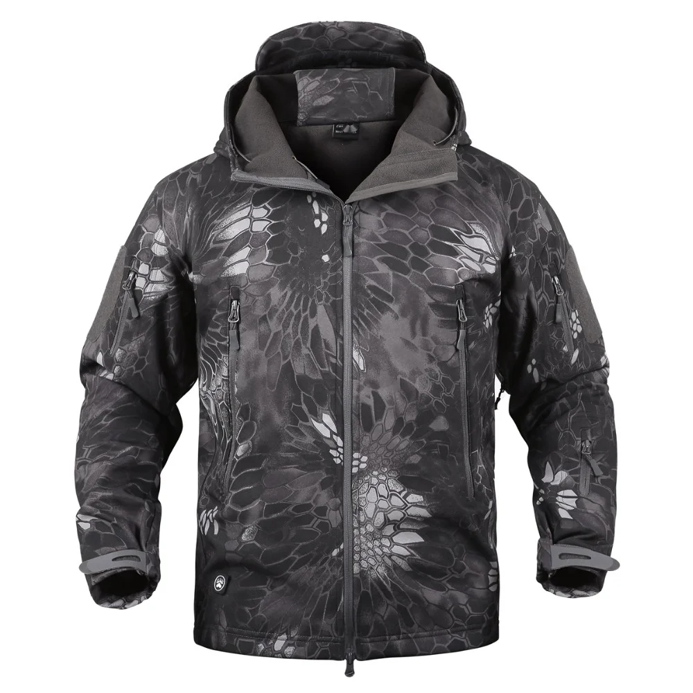 Men's Tactical Jacket Soft Shell Winter Military Outdoor Coat_voghion.com