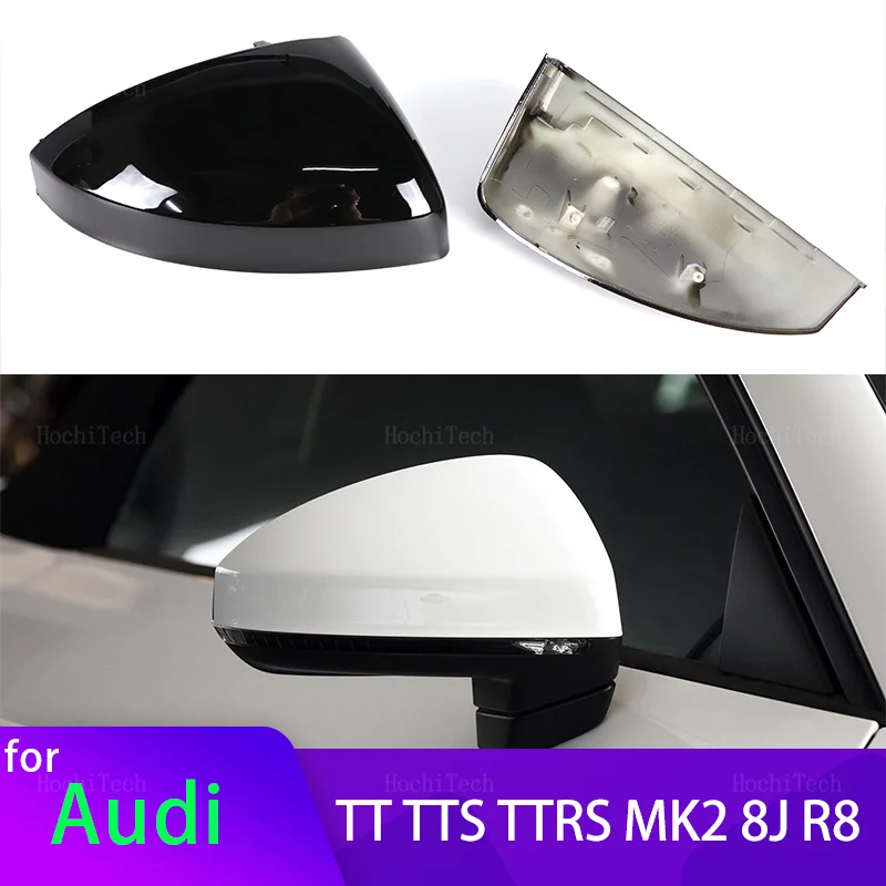 

Rearview Exterior Side Mirror Caps for Audi TT TTS RS TTRS MK3 8S 15-23 R8 2016-23 Replacement