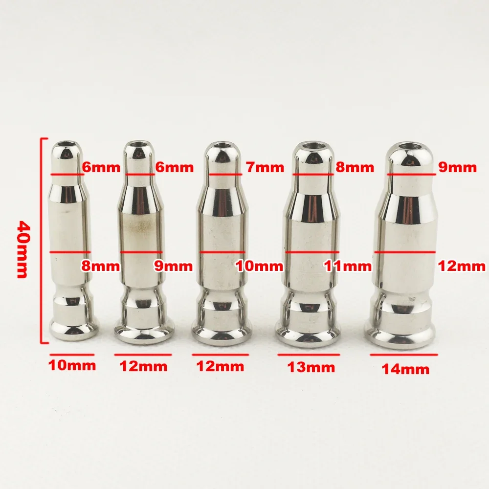 40MM Long Stainless Steel Bullet Urethral Catheter Penis Plug for Male Masturbator Penis Inserts Stimulation Chastity Sex Toys