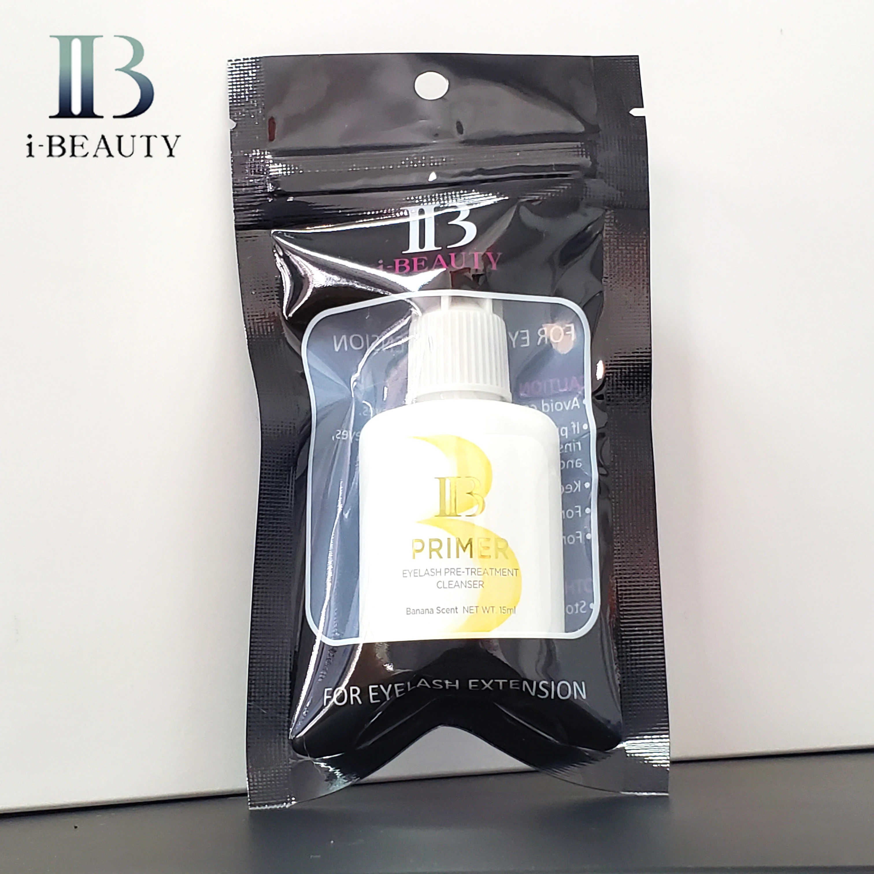 Wholesale 10Bottles/lot I Beauty Eyelash Extension Glue Primer Banana Scent Clear Glue Primer 15ML IB for Professional 3