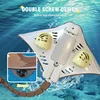 Rc Boat 2.4G Remote Control Animal Wiith Light Biomimetic Simulation Radio-Control Manta Electric Water Toys Children Gift 3