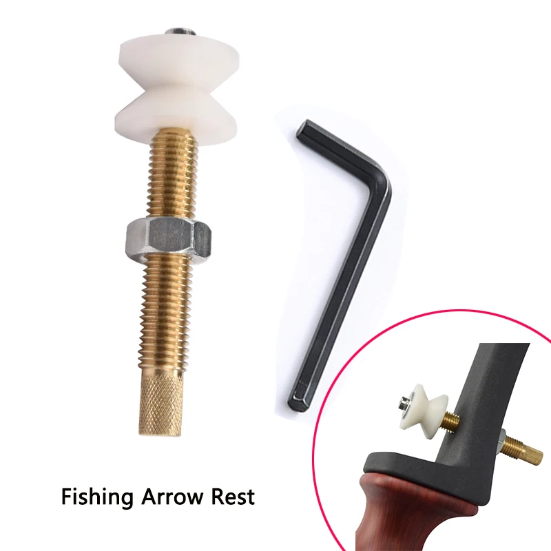1set Fishing Arrow Rest Bow Fishing With Rust Proof Roller Fit