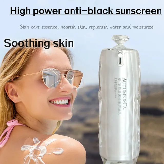 Sunscreen SPF50PA Facial Isolation Whitening Brightening UV Waterproof Sweat 2 In 1 Full Body Sun Protection Brighten Skin Tone