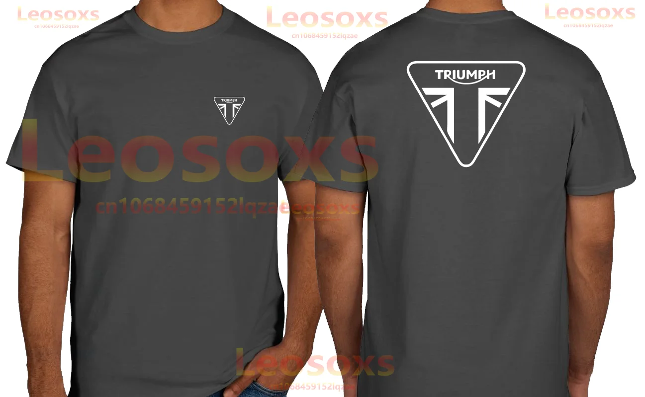 

[TEW] Amazing Summer Men's Cotton Print Triumphs Leosoxs T-Shirt Large Size Comfortable Black Women's Short Sleeve