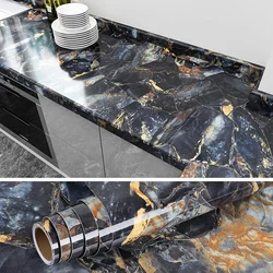 5m Sapphire Look Marble Contact Paper Waterproof Self Adhesive Marble Wallpaper Peel and Stick Countertops for Kitchen Cabin