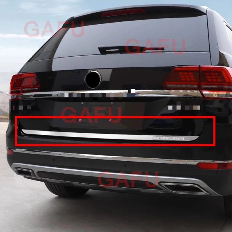 

For Volkswagen VW Teramont 2021-2023 Car Chrome Rear Trunk Lid Cover Trim Car Accessories Tailgate Boot Strip Car decoration