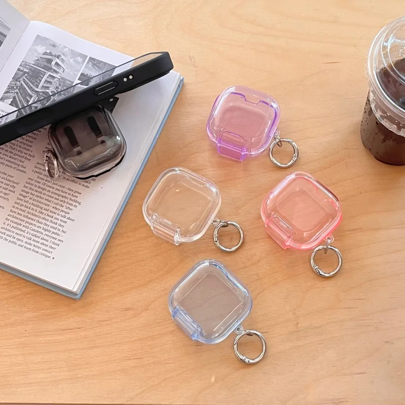 Clear Protective Case with Shockproof Cover, Lock Buckle & Keychain Hook