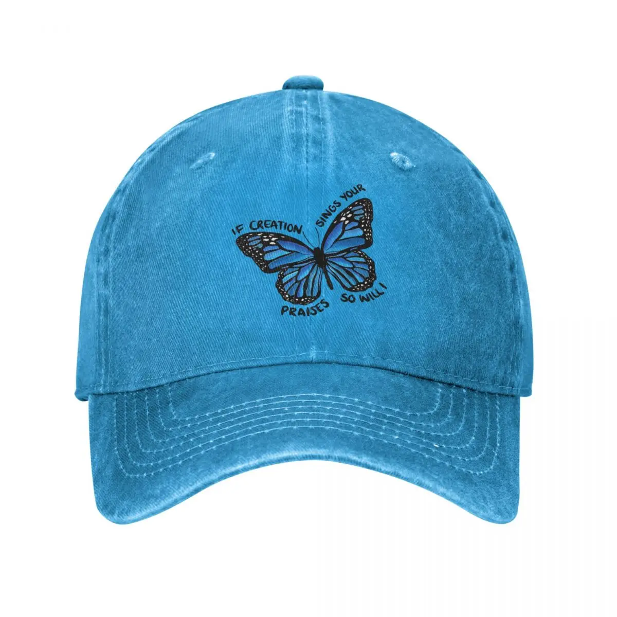 

So Will I ,Butterfly Baseball Cap cowboy hat Peaked cap Cowboy Bebop Hats Men and women hats