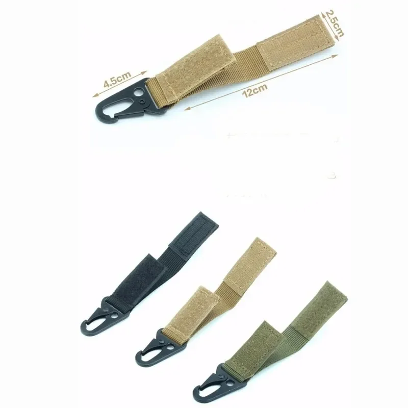 Carabiner High Strength Nylon Key Hook MOLLE Webbing Buckle Hanging System Belt Buckle Hanging Camping Hiking Accessories 4
