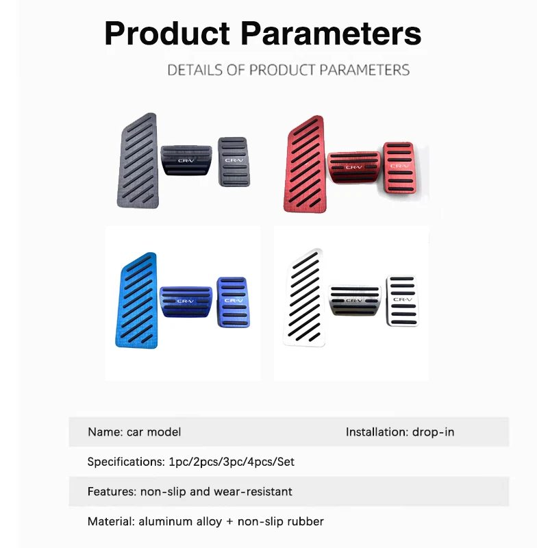 Car Foot Pedals For Honda CRV CR-V ~ Non-slip Pads Car-Styling Pedal Stainless Steel Accelerator Car Parts AT Acessories